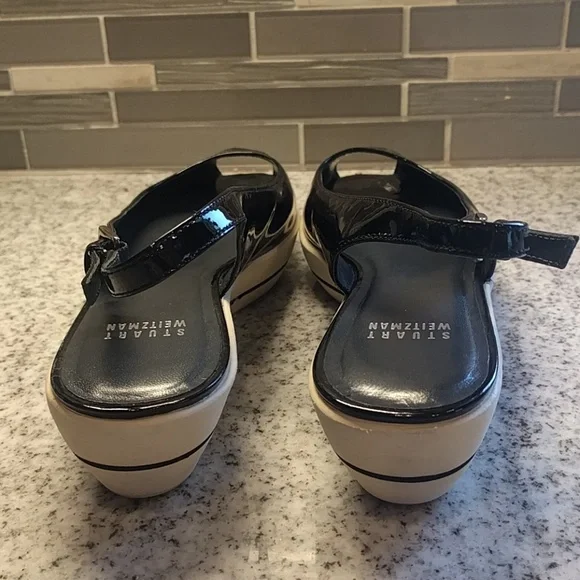Stuart Weitzman patent peep toe platform h… - Picture 6 of 8
